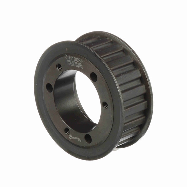 Steel Bushed Bore Gearbelt Pulley, 21H100SH